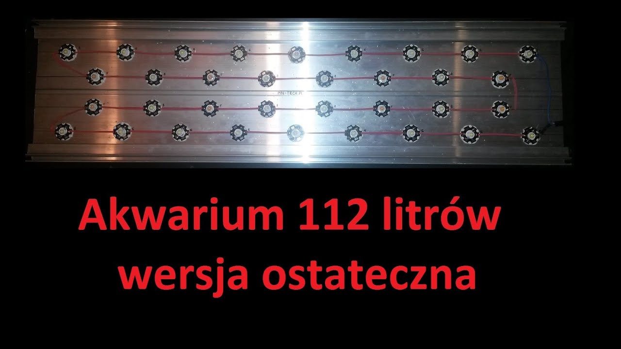 mn-tech.pl 55. Akwarium 112L v2 wersja zmontowana - budowa belki led