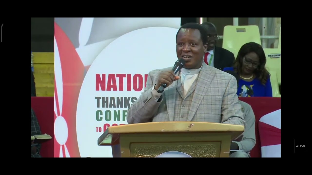 WHAT WE RECEIVE AFTER GIVING THANKS TO GOD || ARCHBISHOP HARRISON NGANGA @KASARANI STADIUM.
