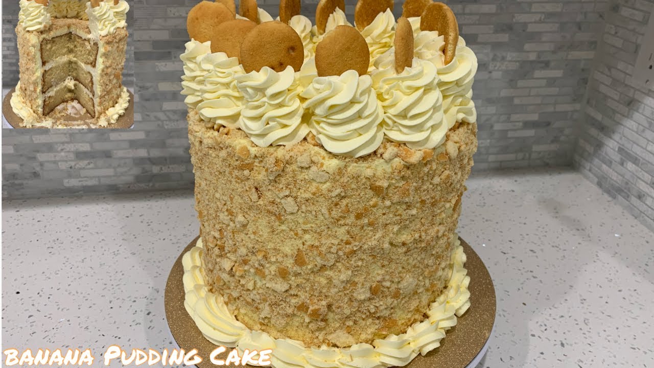 EASY CAKE RECIPE | BANANA PUDDING CAKE | BEGINNER FRIENDLY