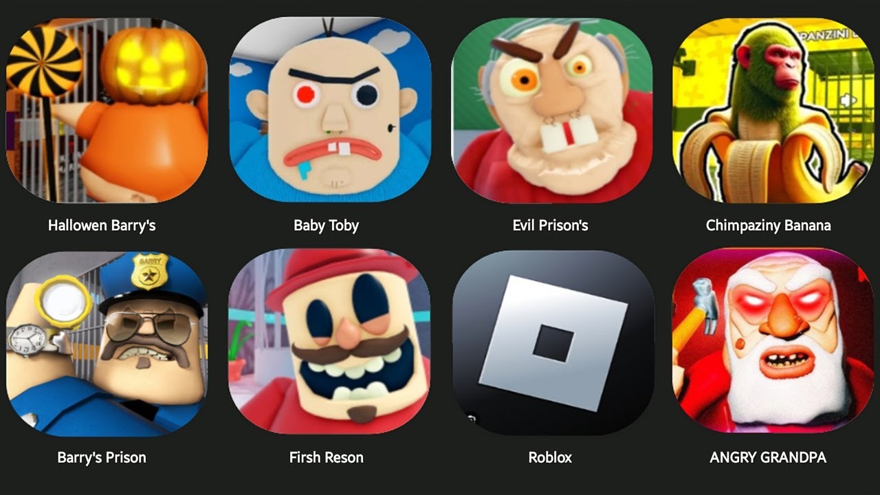 EVIL GRANDMA!,Betty's Nursery!,THANOS' PRISON,Roblox,Papa Pizza's Pizzeria!,GRUMPY GRANDPA!..