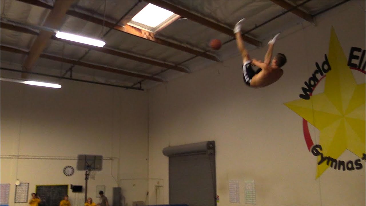 Olympic Trampoline Trick Shots!