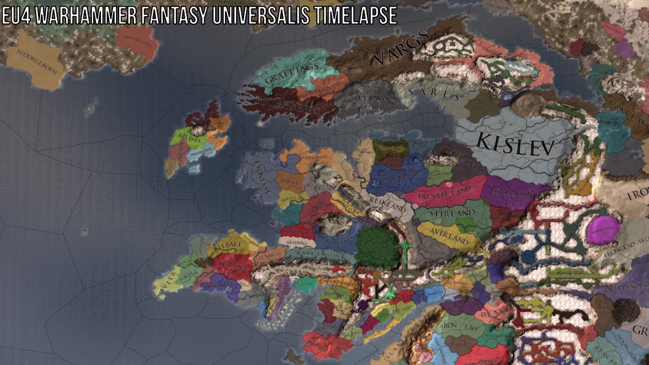 EU4 Warhammer Fantasy Universalis Timelapse