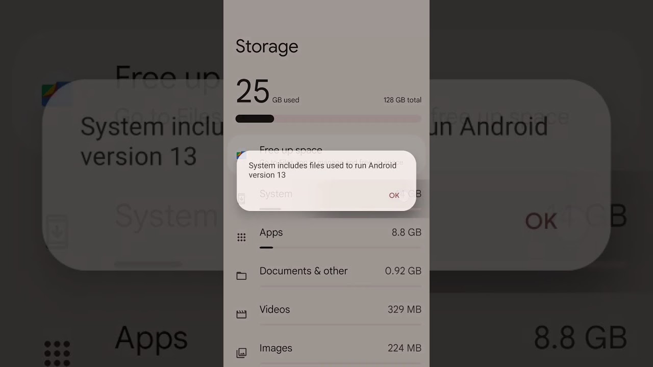 Know your system storage on Android 13 #pixel7 #pixel7pro #google #youtubeshorts #googlepixel