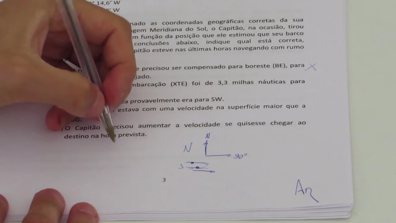 QUESTÃO 1.8 Prova de Capitão Amador 2020 RESOLVIDA
