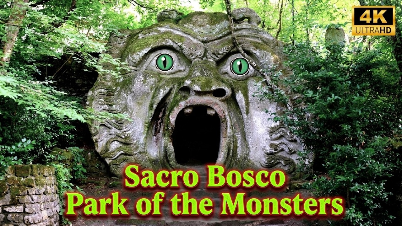 SACRO BOSCO | Garden Of Bomarzo | PARK OF THE MONSTERS | Italy | 4K