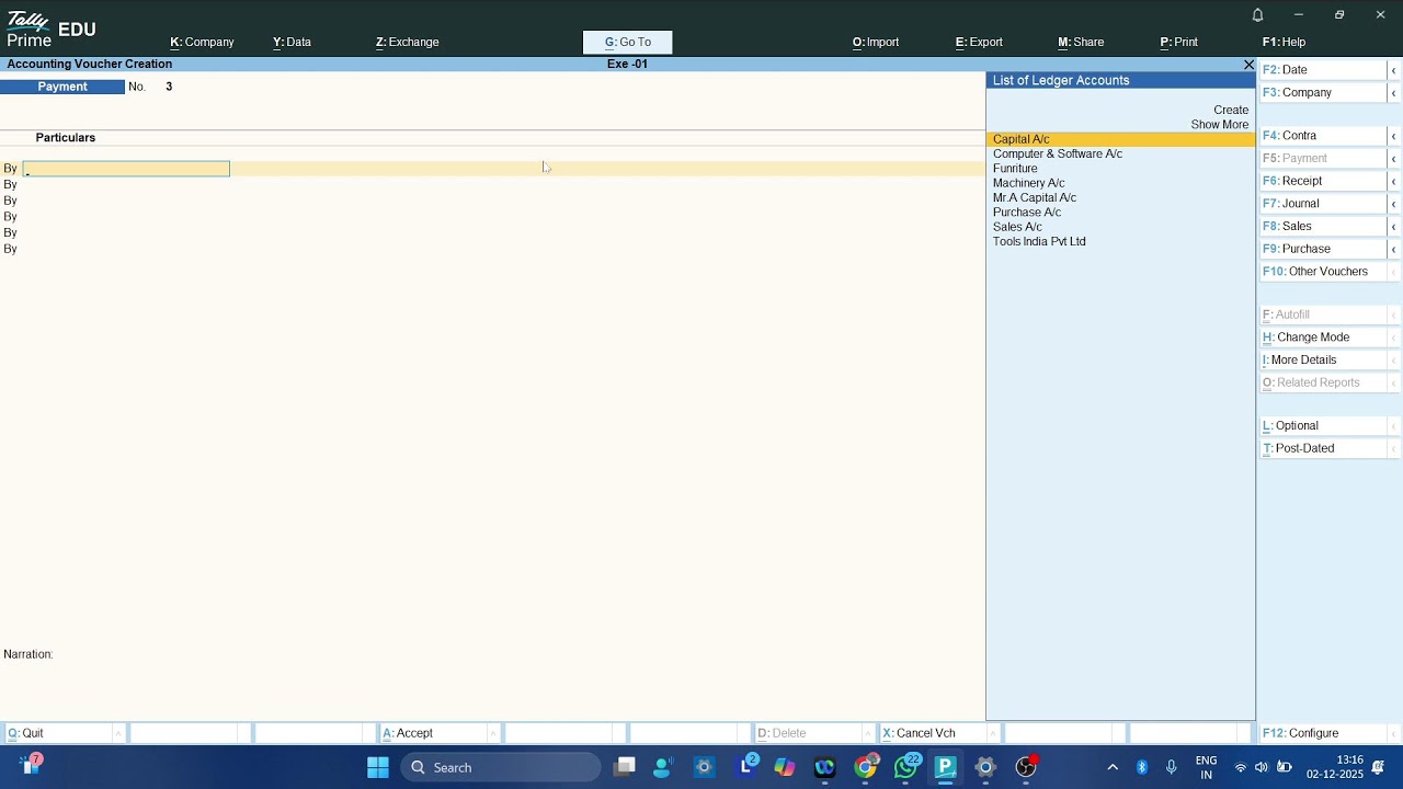 Tally Prime Live Class