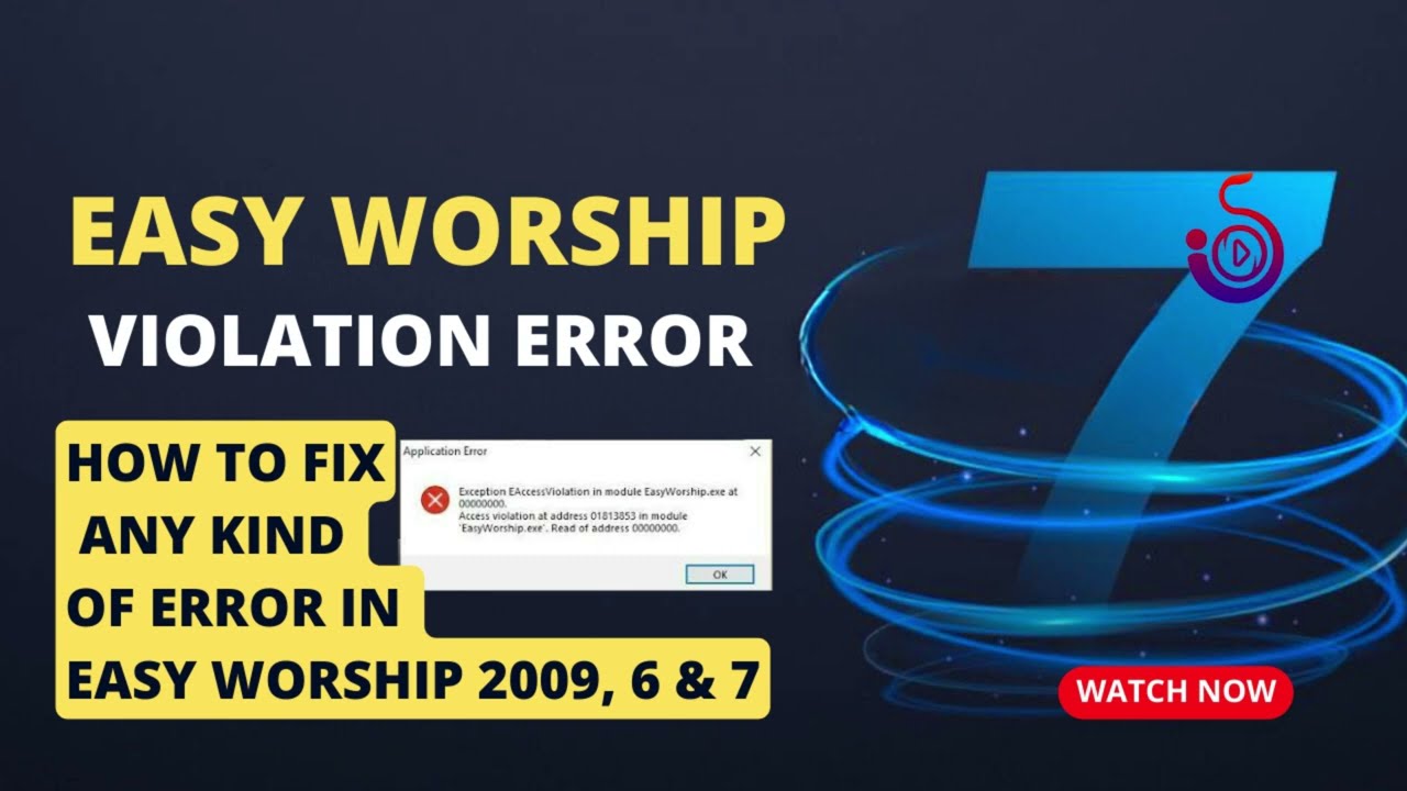 How to Fix Easy Worship Access Error