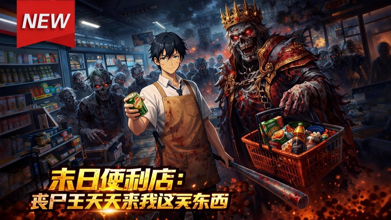 MULTISUB📢新番上线《末日便利店：丧尸王天天来我这买东西》第1~100集丨开局经营便利店，连丧尸王都成熟客了！ #漫剧