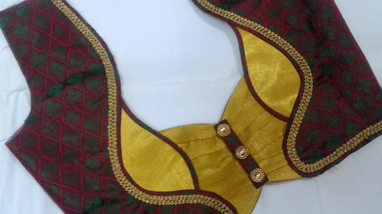 Simple designr blouse cutting and stitching