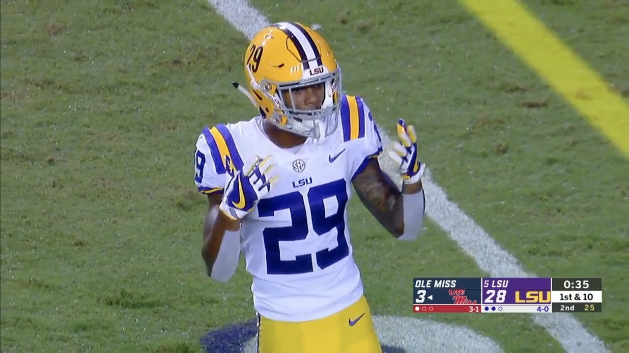 Greedy Williams (LSU DB #29) Vs. Ole Miss 2018