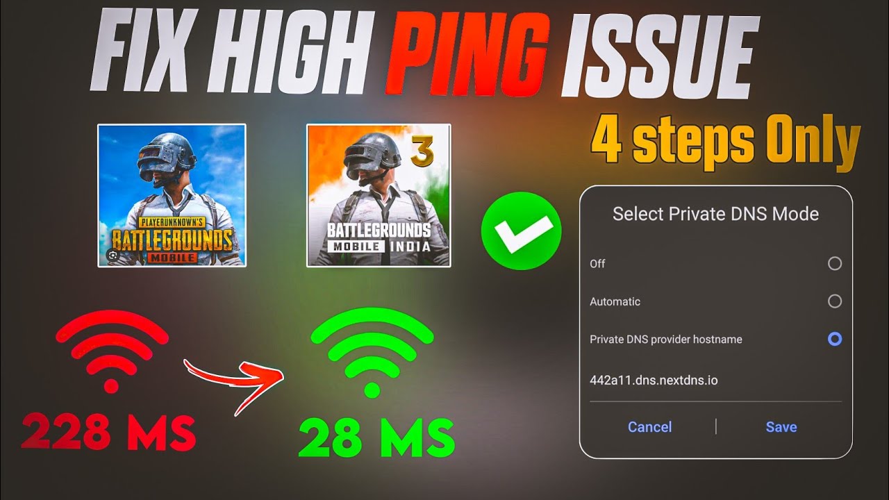🚀 GET 20 MS PING IN BGMI & PUBG | *LAG* HIGH PING PROBLM FIXED | JIO, AIRTEL, VI HIGH PING FIX