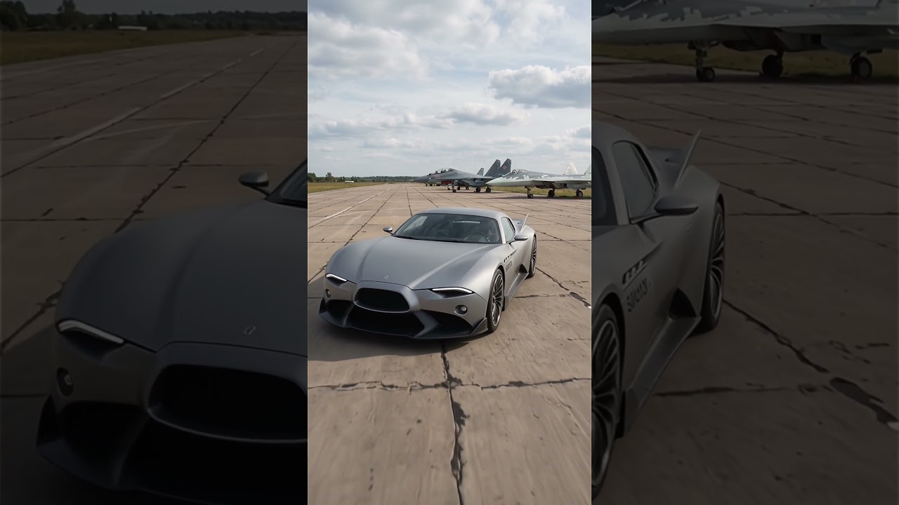 А что, если бы в КБ Сухого взялись делать спорткары? #cardesign #sukhoy #SU #sukhoysupercar