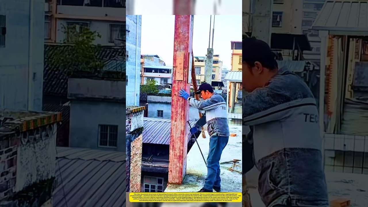 This Is A Very Common Method Of Dismantling Formwork Nowadays #job #works #skills #building #tips