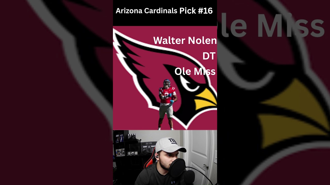 WALTER NOLEN TO CARDINALS AT #16 #nfldraft #nfldraft2025 #arizonacardinals