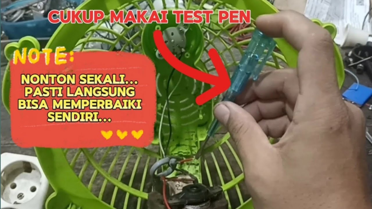 memperbaiki kipas angin karakter tidak mutar setelah tercium bau gosong