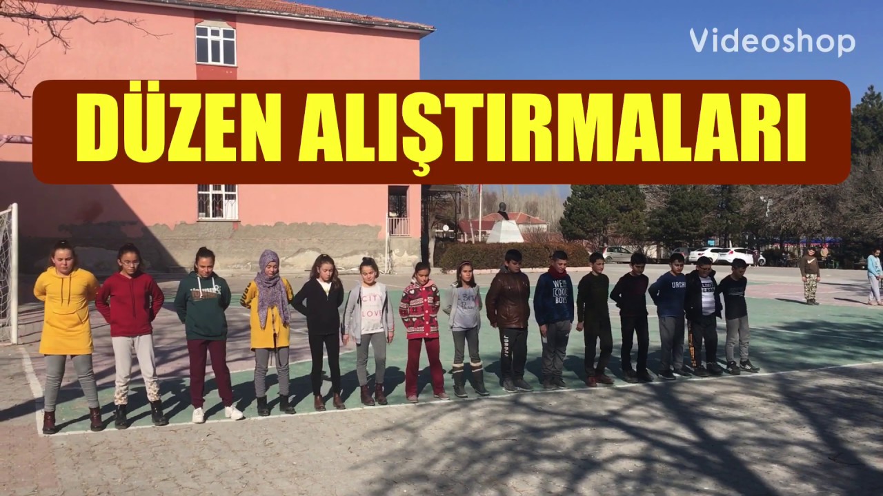 Rahat hazır ol. Düzen Alıştırmaları , ! Sağa sola dön . İkişer ol! U düzeni alma.