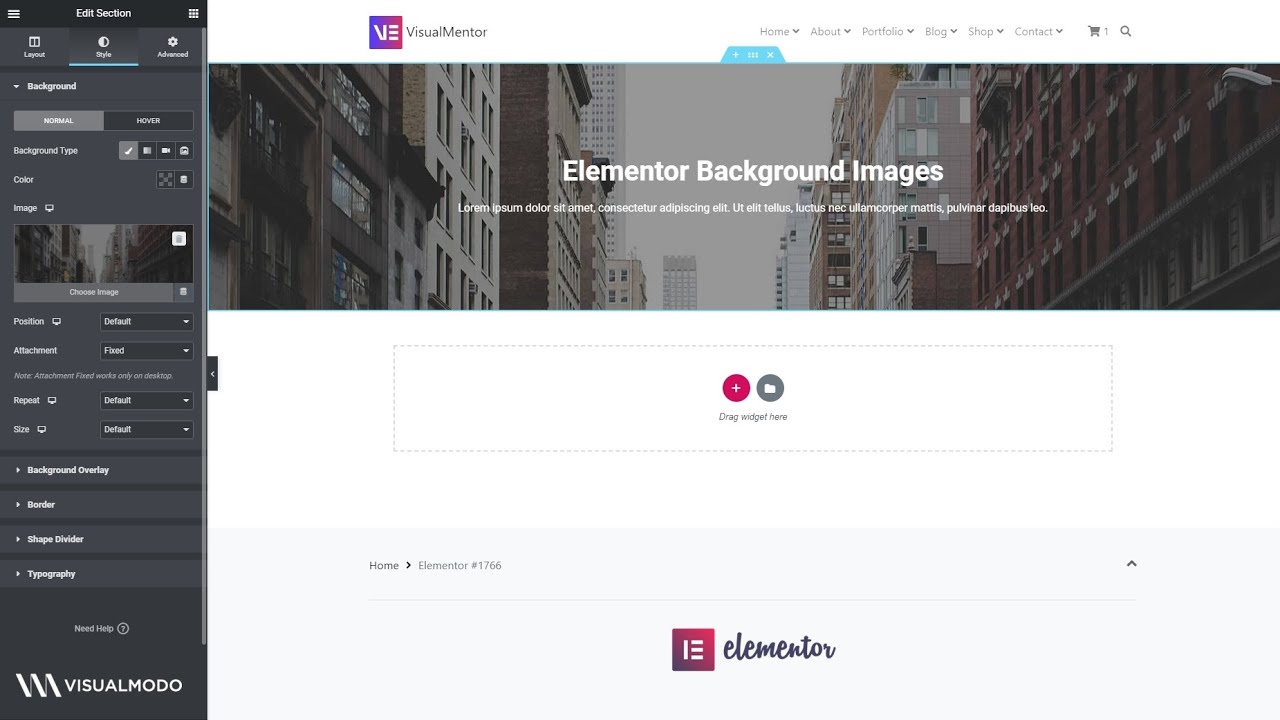 How To Add Background Images In Elementor WordPress Plugin?