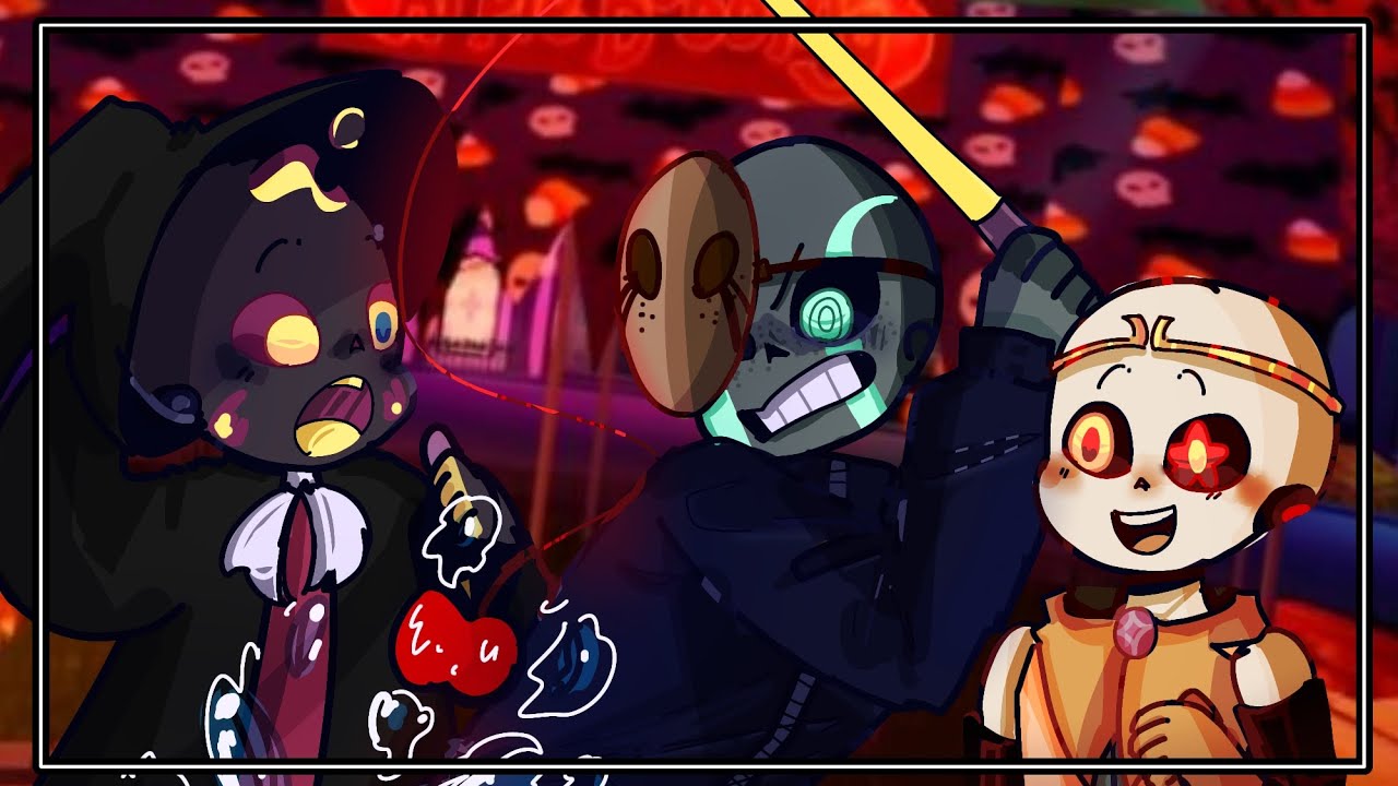 Happy Halloween • Bad Sanses + Star Sanses • Ship Children • UndertaleAu