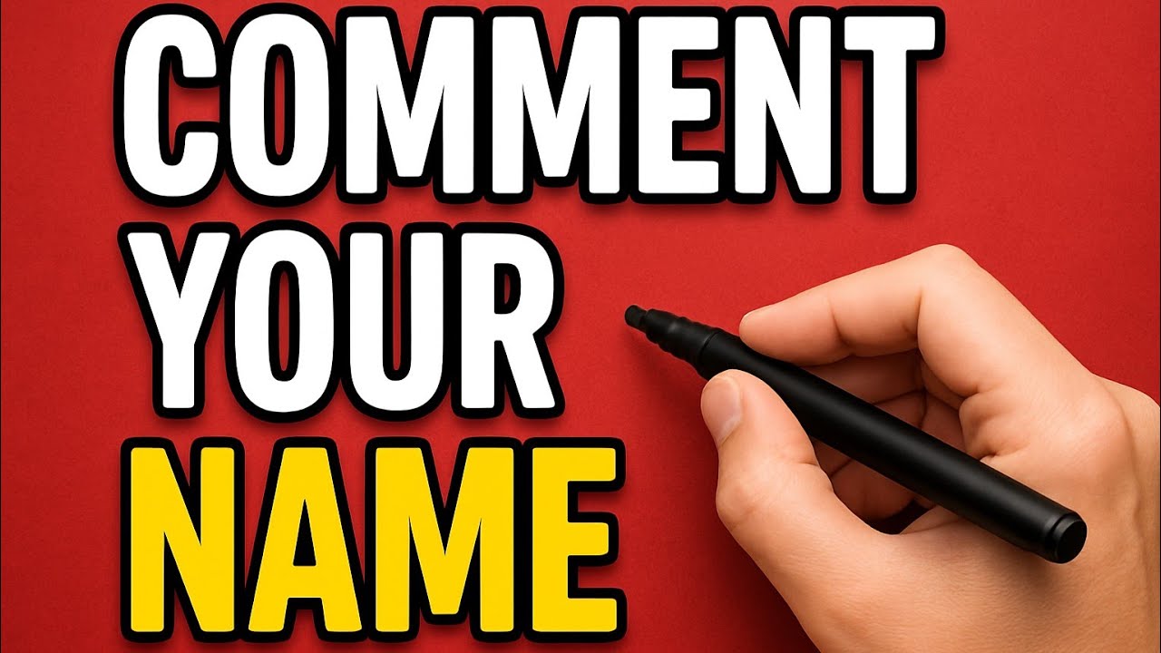 comment your name 