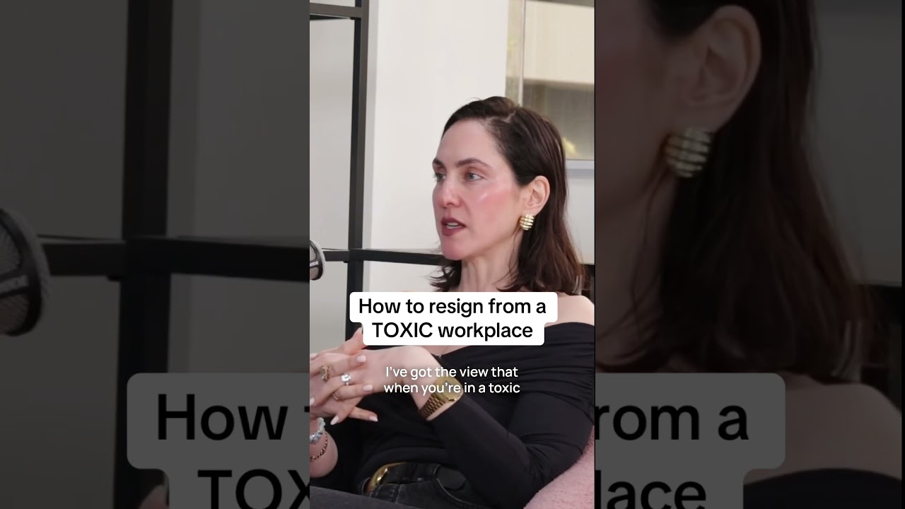 How to resign from a TOXIC workplace. #podcast #letsjuststartpodcast