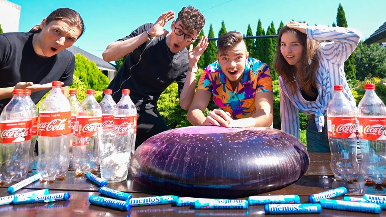 OGROMNA BAŃKA vs COCA COLA i MENTOS... (EKSPERYMENT)
