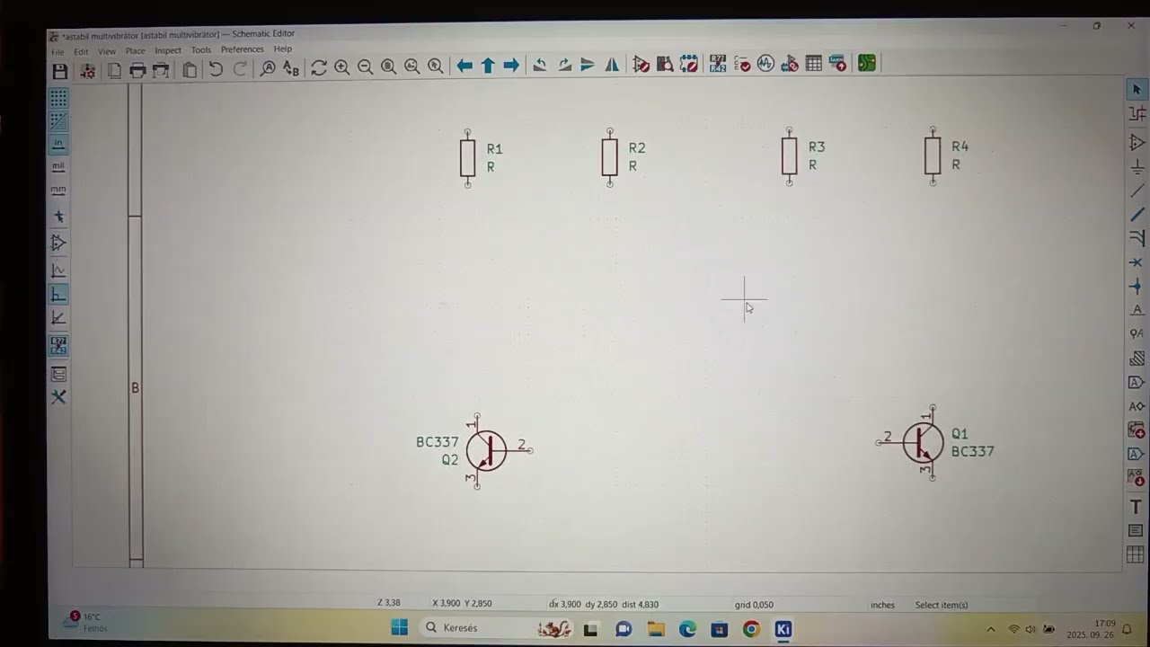 KiCad kapcsolási rajz/NYÁK tervező program bemutatása 055.