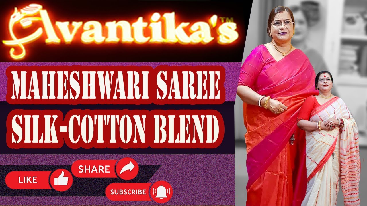 Avantika`s | Maheshwari Bagh Print  | Silk Cotton Saree