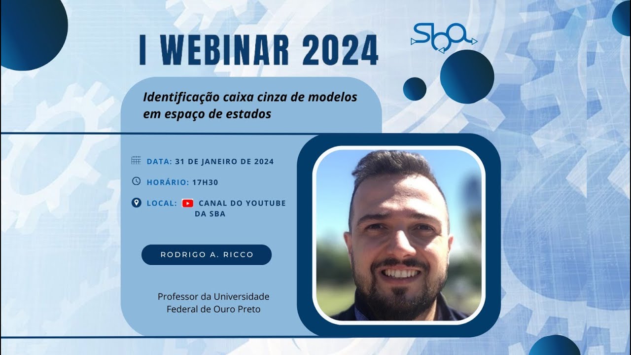 I Webinar de 2024 da SBA: Identificação caixa cinza de modelos em espaço de estados
