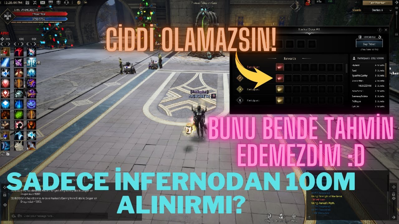 CHARIMIZI DİZİYORUZ B7 /İNFERNONUN SÜRPRİZİ / QUESTİ +8E ATTIM / LUCKY SIRA SENDE DEDİ Rise Online
