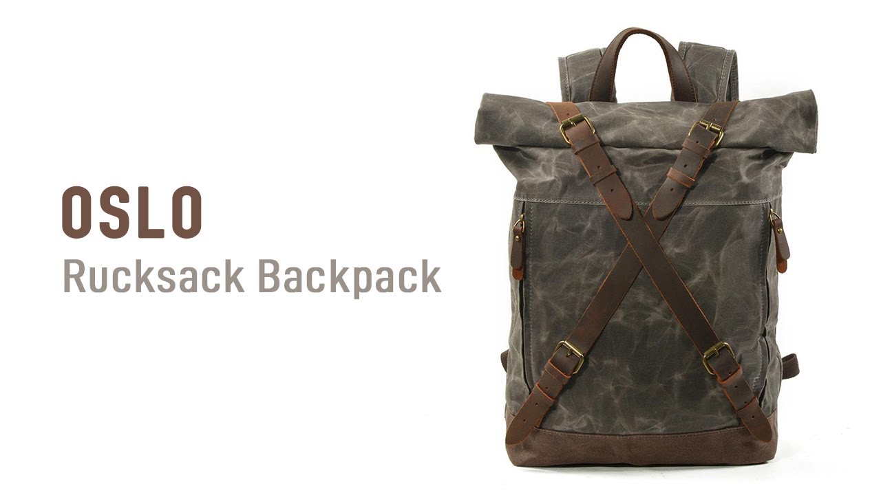 Canvas and Leather Backpack | OSLO