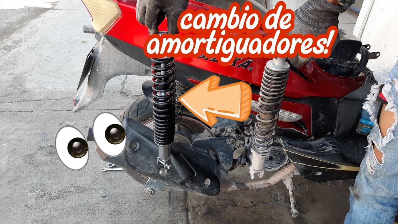 cambio de amortiguadores Motoneta GS 150/ DS 150
