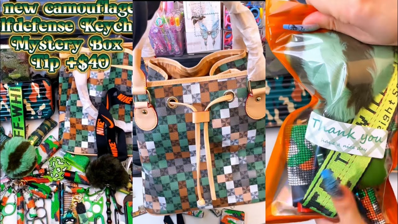 New Camouflage🪖Big 40 scoop order packing| Satisfying ASMR| Selfdefense & Cutebag| Enjoy💋
