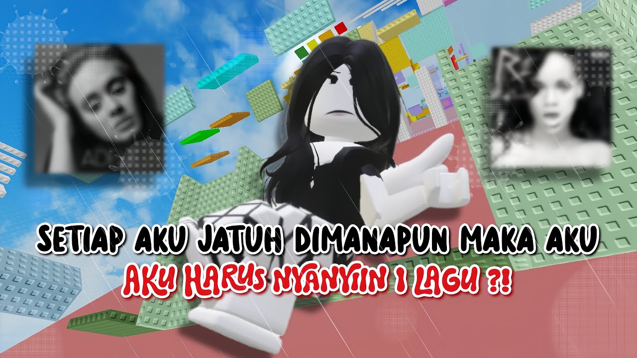 Каждый раз, когда я падаю куда-нибудь, я должен петь одну песню? 🎼😩 || Roblox Indonesia 🇮🇩