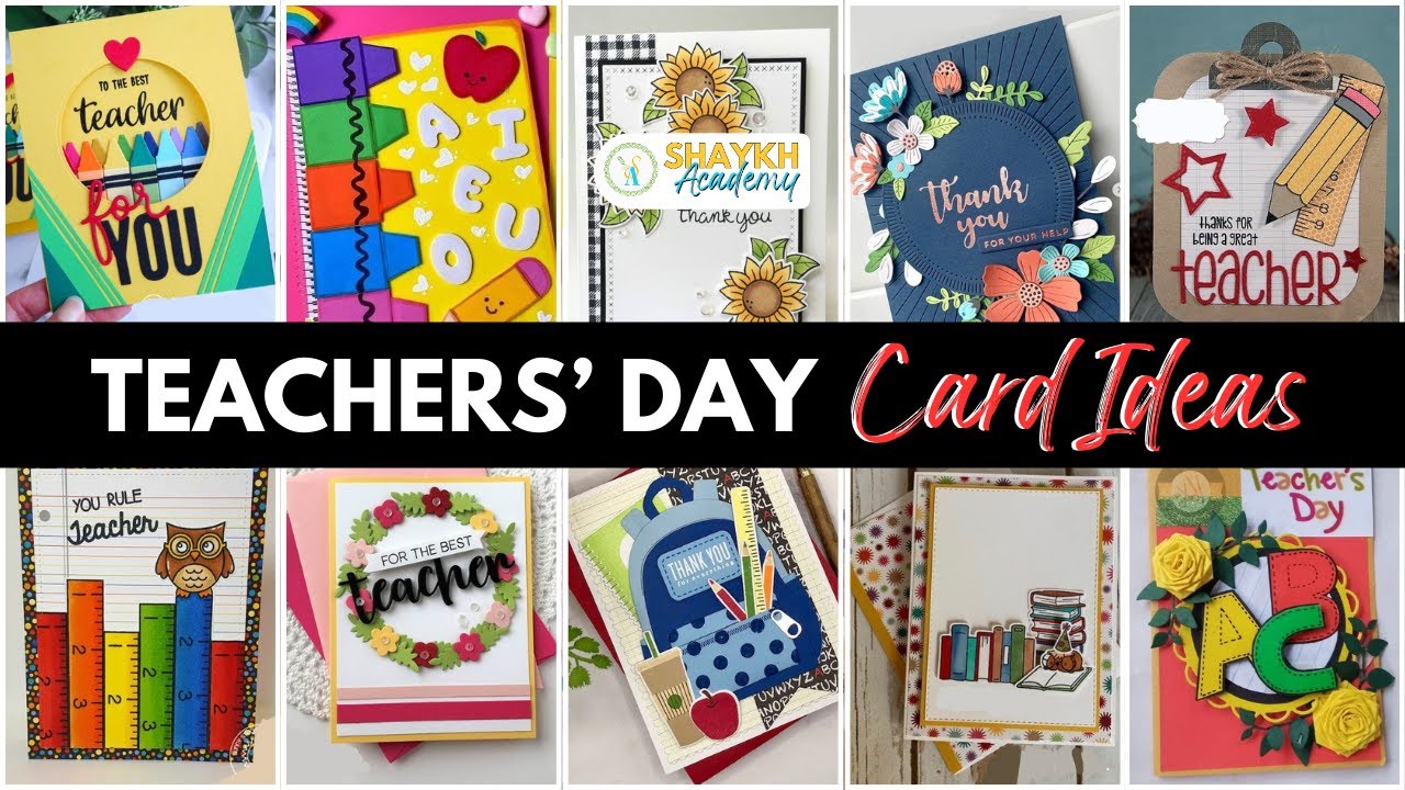 Best Teachers&rsquo; Day Card Ideas of Craft 🎨💌 | DIY Handmade Cards for Teachers Day 2025 👩&zwj;🏫👨&zwj;🏫 #art