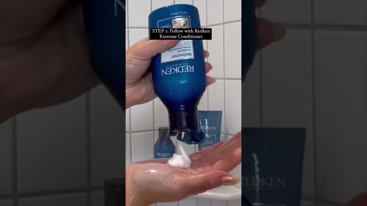 My Routine for Shiny + Strong Hair ft. Redken Extreme