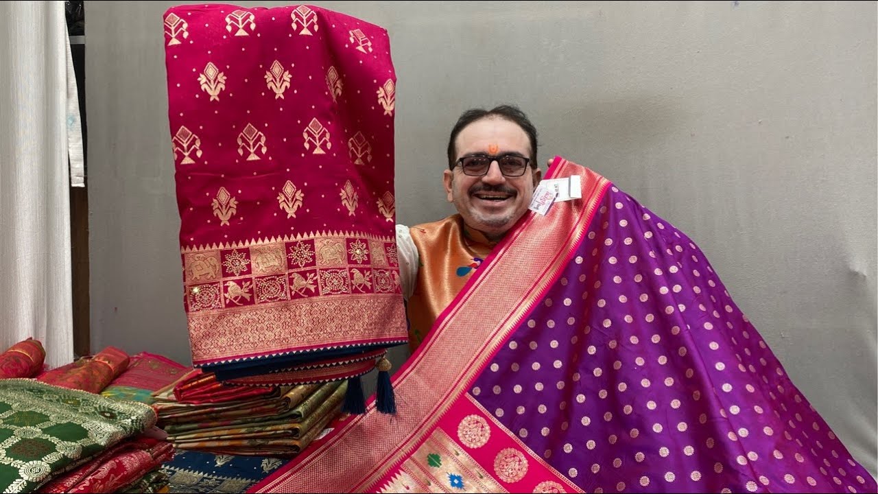 orgnaza Bamboo sarees live| Kasturi Paithani live | Bandhani Sarees live