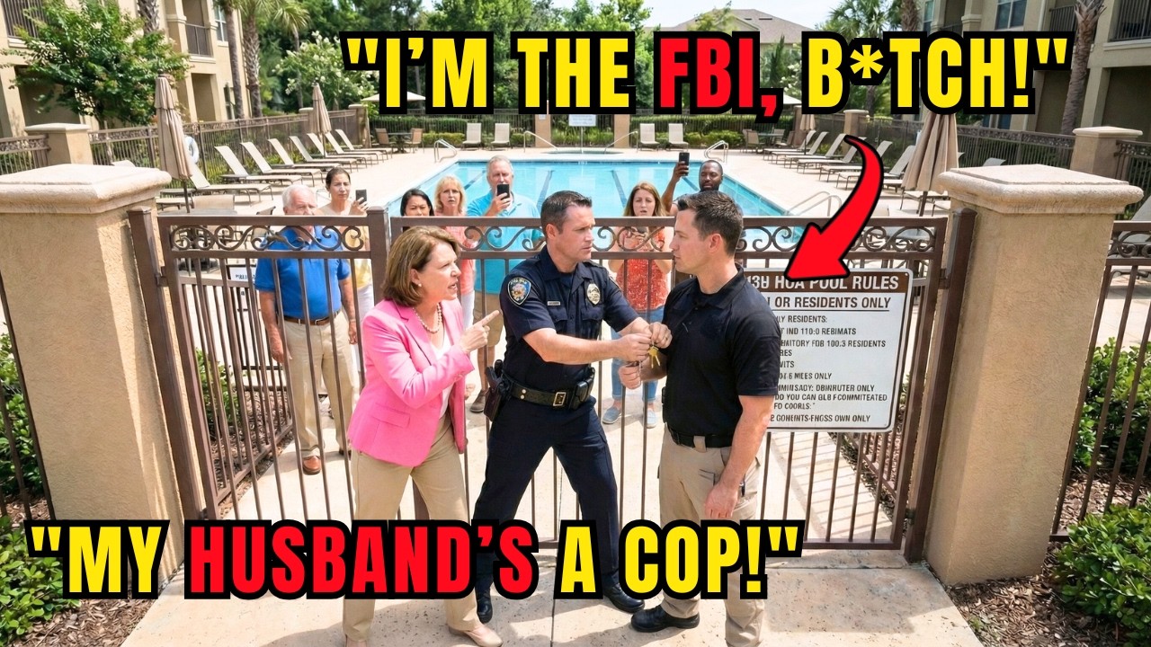 HOA Karen Used Her Cop Husband to Seize My Pool Keys — She Didn’t Know I Served with the FBI