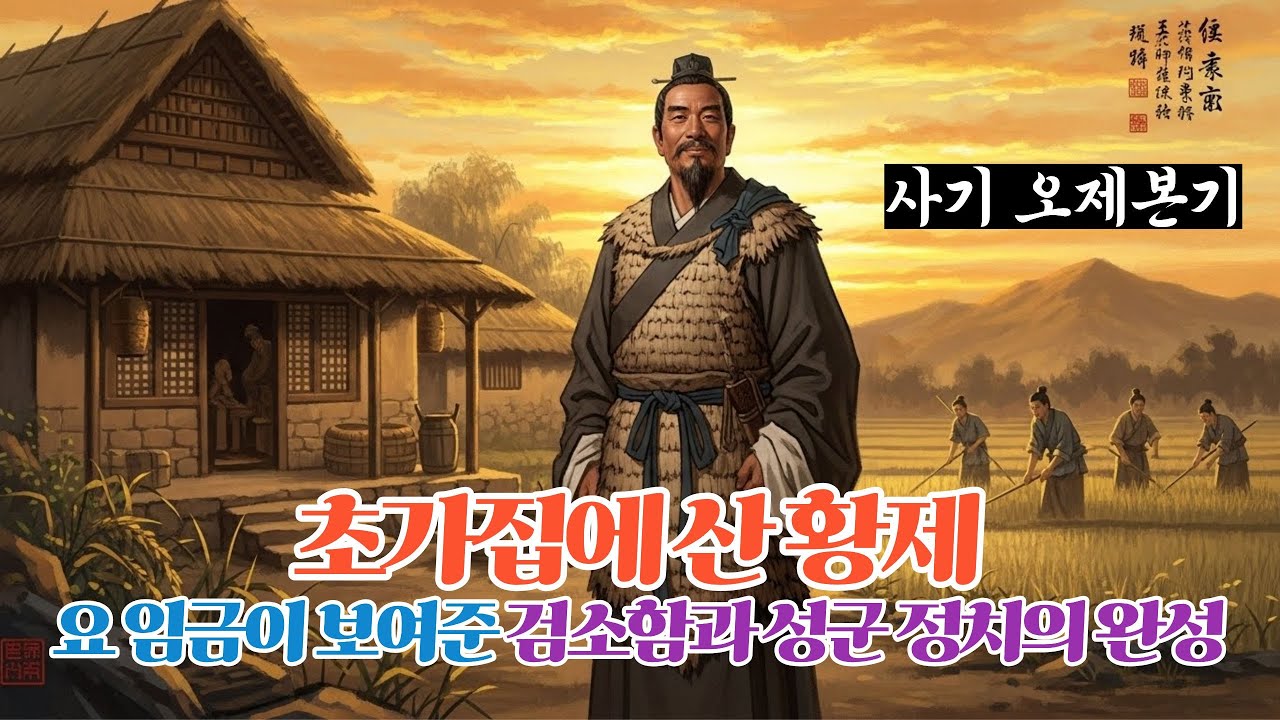 사기 오제본기 | 초가집에 산 황제  요 임금이 보여준 검소함과 성군 정치의 완성