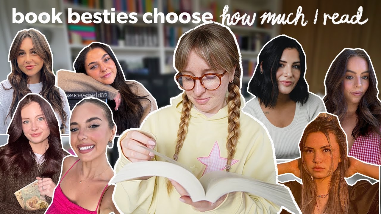 7 book besties choose how many pages I read for 7 days 📚