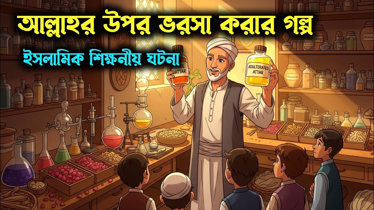 আল্লাহর উপর ভরসা করার  গল্প | বাগদাদের আতর ব্যবসায়ী | ইসলামীক গল্প | Masud Voice Bangla