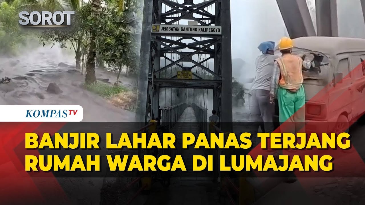 Video Amatir Banjir Lahar Panas Terjang Rumah Warga di Lumajang