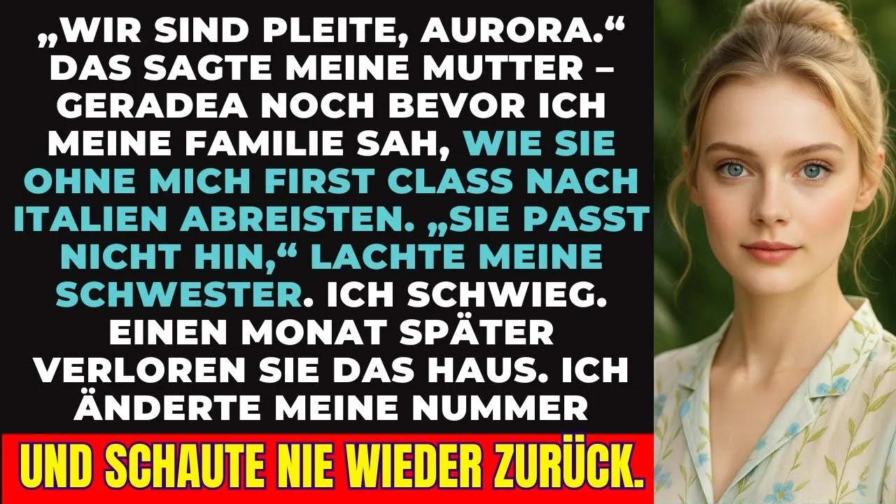 Meine Eltern logen mich an – flogen First Class mit meiner Schwester und verloren alles...