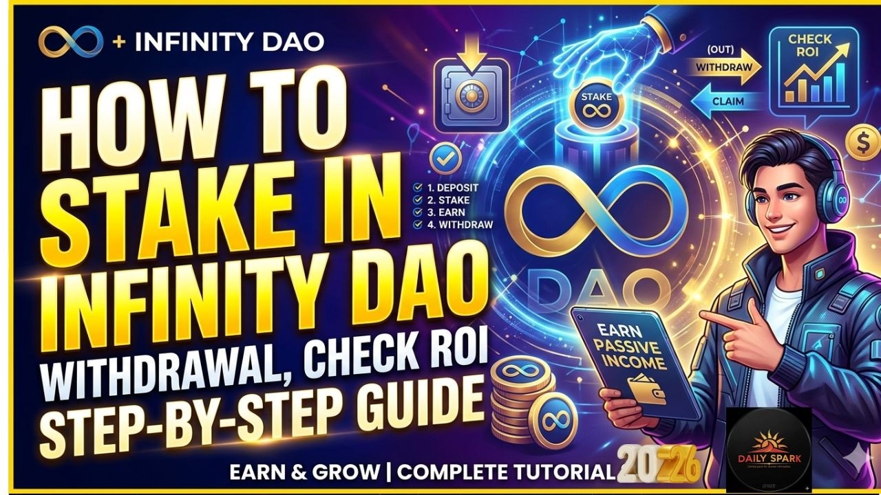 Infinity DAO Guide: How to Stake, Withdraw & Track Rewards | How I&rsquo;m Earning 1% Daily ROI? Watch IT