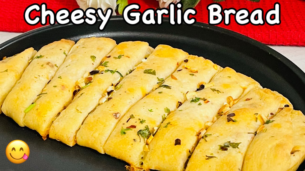 Cheesy Garlic Bread Recipe | Domino's Style Garlic Bread Using LG Convection Microwave Oven