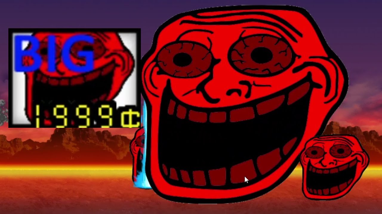 the battle cat big TROLL Explosion