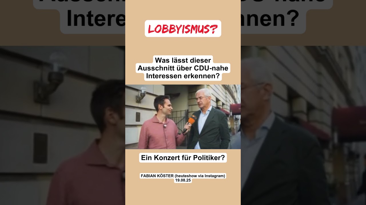 Was lässt dieser Ausschnitt über CDU nahe Interessen erkennen? 