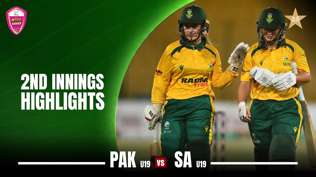 2nd Innings Highlights | Pakistan Women U19 vs South Africa Women U19 | 2nd T20 | MZG1U