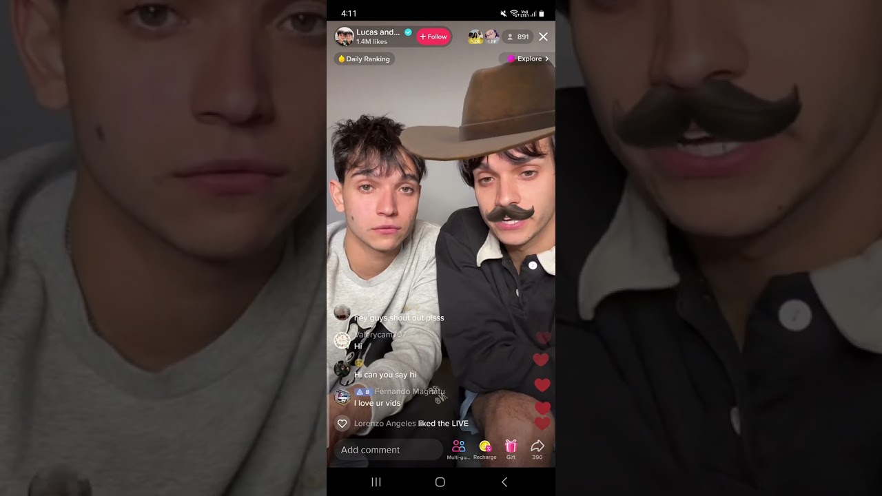 Lucas and Marcus on TIKTOK LIVE