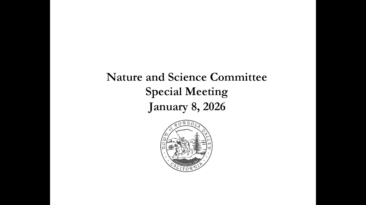 01-08-2026 Nature & Science Committee Special Meeting