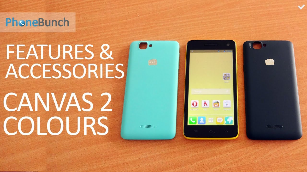 Micromax Canvas 2 Colours A120 Features & Accessories Overview
